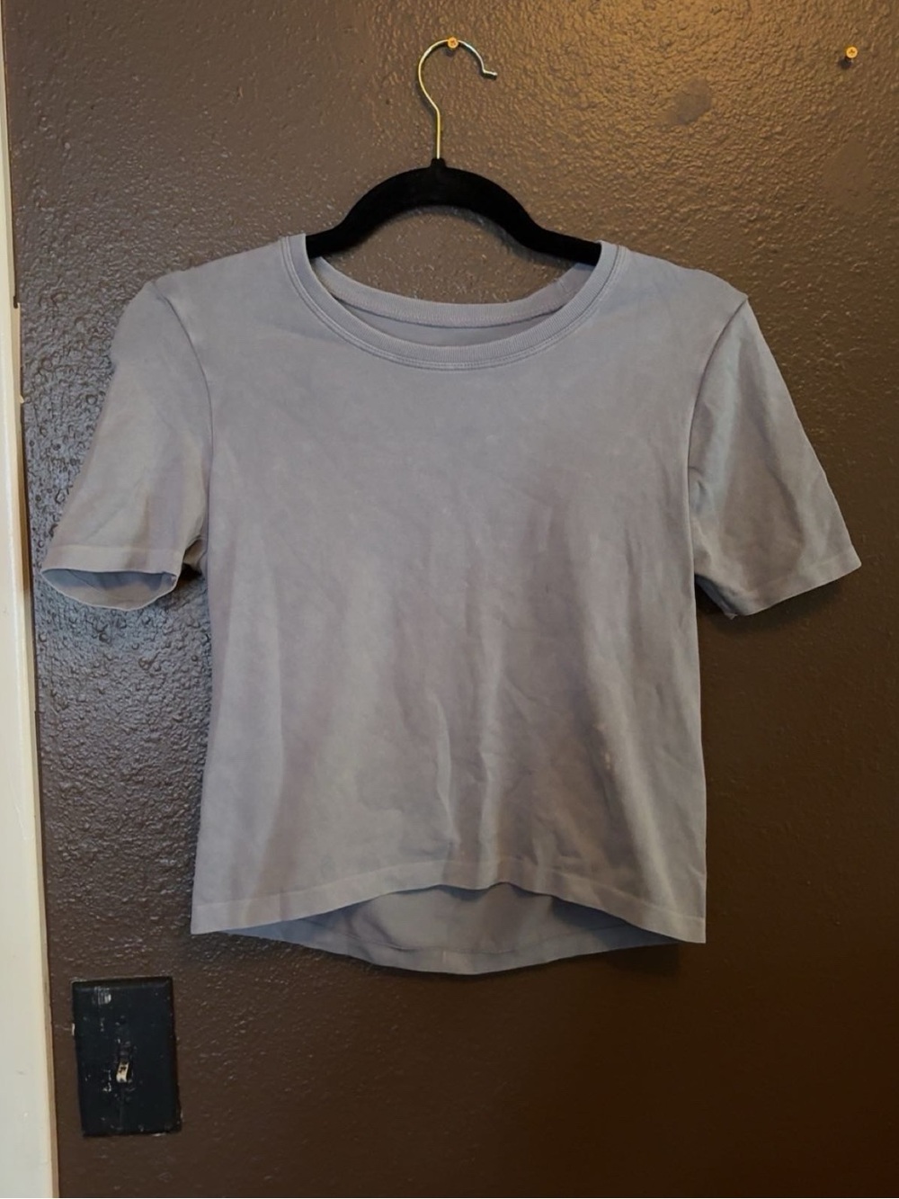Light Blue Short Sleeve Cropped Tee